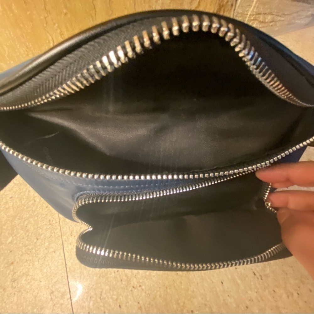 Christopher Kon crossbody ‘Fanny pack’ in rich navy blue shade with black detail - Picture 6 of 15